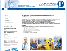 Tablet Screenshot of juliapagel.de